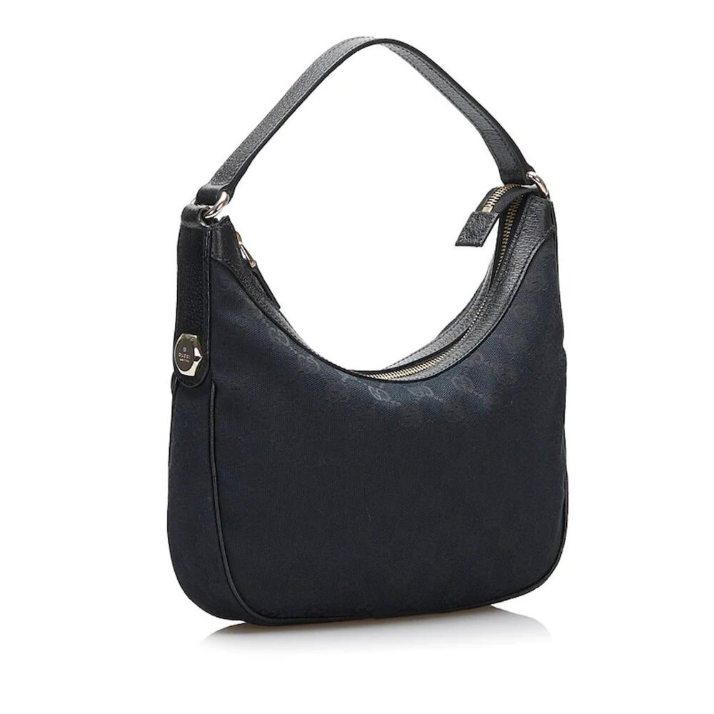 Vintage Gucci GG Monogram Crescent Shoulder Bag
